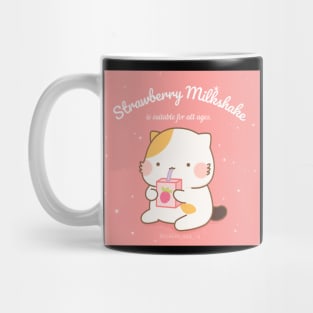 Strawberry milkshake muffin cat Mug